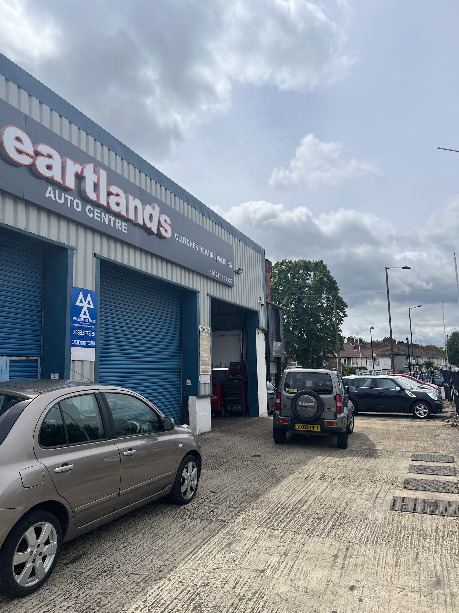 The Heartlands Auto Centre frontage on Hob Moor Road, Small Heath